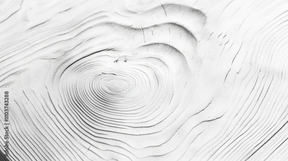 Poster close-up image of white wooden texture highlighting intricate grain patterns, ideal for emphasizing 