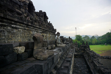 Cloudy Moment at Borobudur Temple