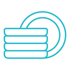 Fototapeta premium Plates Icon