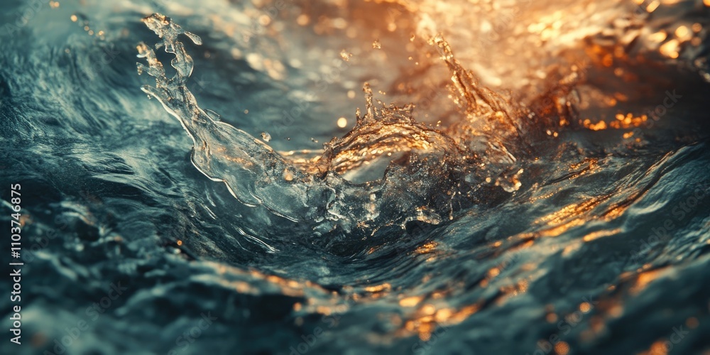 Poster cinematic representations of abstract fluid waves create a mesmerizing spectacle as they ripple and 
