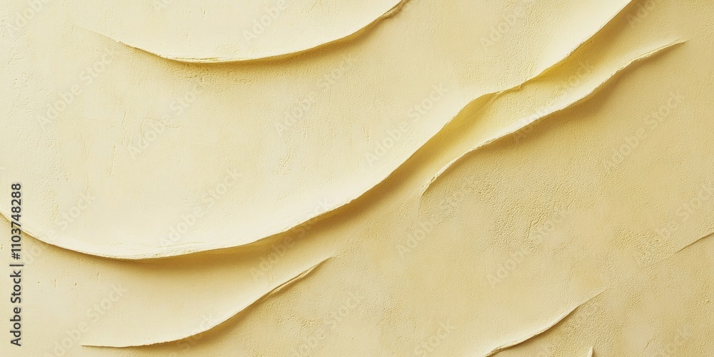 Aufkleber a light yellow surface featuring a delicate, understated texture complements its hue, creating a gen