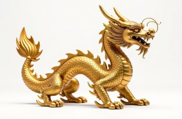 golden dragon statue