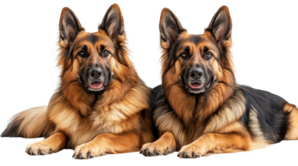 german shepherd dog isolated on white background