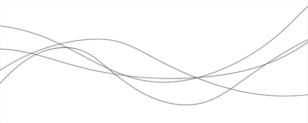 Modern vector background with grey wavy lines	