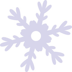A snowflake with a flower in the center