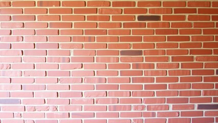 Obraz premium Vibrant Red Brick Wall Background for Modern Interior Design and Home Decor
