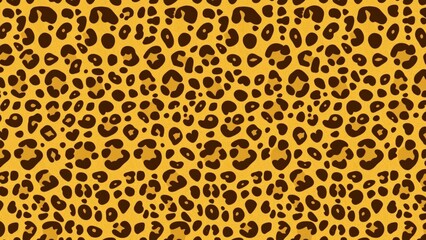 Vibrant Yellow Leopard Print Background: Perfect for Design, Crafts, and Fashion Projects