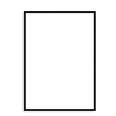 Realistic view various photo frame against plain background.