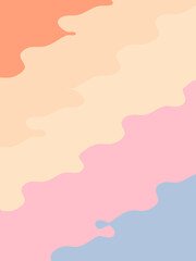 Obraz premium Retro pink yellow abstract design. Illustration for banner, poster.