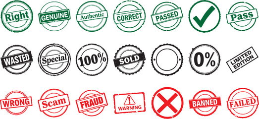 Obraz premium Stamps Set 