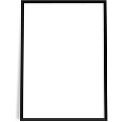 Realistic view various photo frame against plain background.