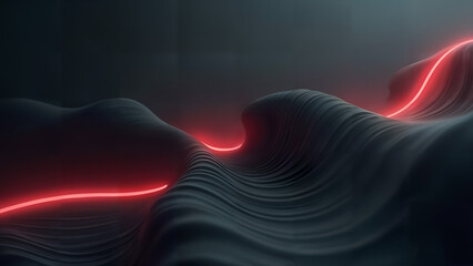 Minimalist Design with Neon Accents