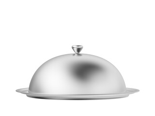Restaurant cloche. Isolated. 3d illustration.