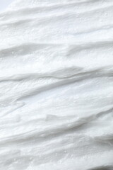 White cream as a background. close up