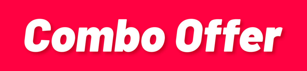 Fototapeta premium Combo Offer Stamp, Red Background with Combo Offer Word Rubber Stamp Banner