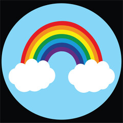 Rainbow in the sky