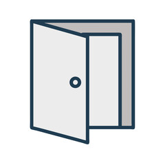 Good icon of an open door representing access and opportunity
