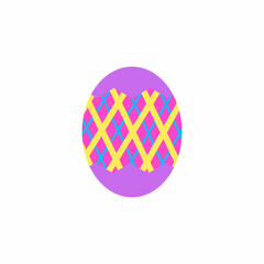 illustration of purple Easter eggs