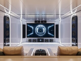 Immersive Experience A Futuristic Home Theater Design