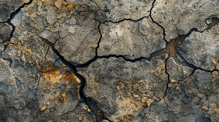 cracked soil background generated by AI technology