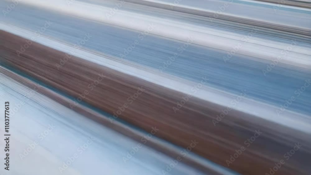 Poster soft, flowing lines in varying colors glide smoothly across a neutral canvas, creating a calming and
