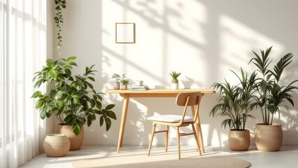 Elevated coffee nook, showcasing Japandi aesthetic, minimalist design.