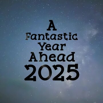 New Year 2025 Text Animated Video.