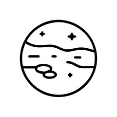 Obraz premium Good icon celestial body with stars and patterns