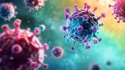 Group small round purple spheres floating air appear A vivid representation