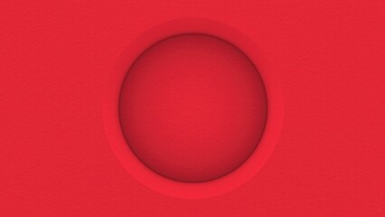 Red Recessed circle on Textured Surface