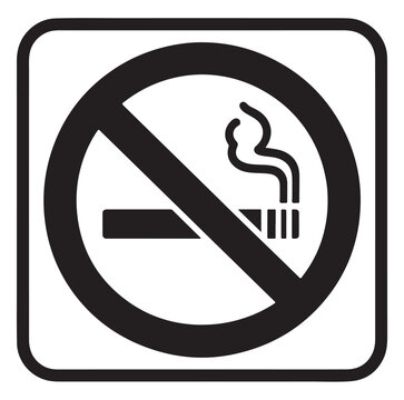 recommend clip art: No Smoking prohibition icons, smoking addiction silhouette vector illustration