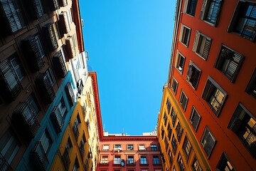 Fototapeta premium Bright Sunlight on Patinaed Spanish Balconies