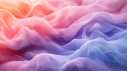 Fototapeta premium Ethereal pastels softly melting and merging in fluid gradients.