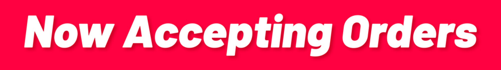 Obraz premium Now Accepting Orders Stamp, Red Background with Now Accepting Orders Word Rubber Stamp Banner