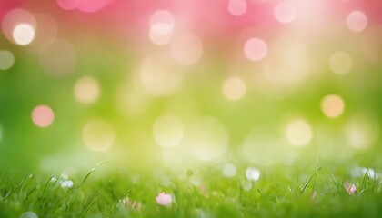 Obraz premium abstract bokeh background green and pink,circle, blur, blurred, bokeh, bubble, colourful, defocused, glowing, graphic, grey, 12