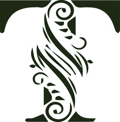 English Alphabet art color signs letters design