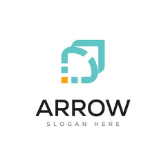 Modern Arrow Logo concept, Arrow logo vector designs template 