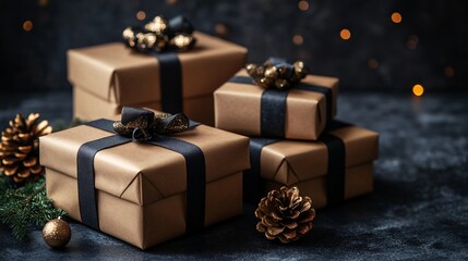 Stylish Christmas gift boxes