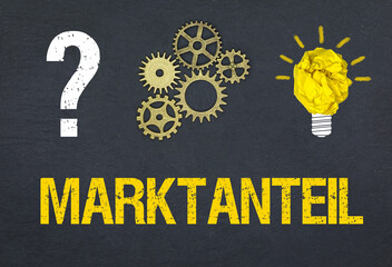 Obraz premium Marktanteil 