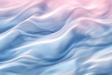 Obraz premium Gradient pastel waves in soft pink and blue tones.