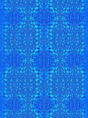 Damask-inspired geometric shapes in various shades of blue, blue and white, geometric shapes, abstract damask, modern design