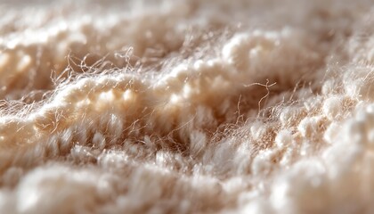 Obraz premium Close Up View Of Soft Beige Knitted Fabric