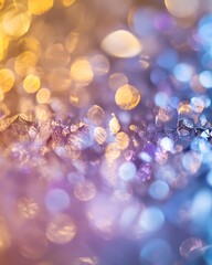 A vibrant, blurred background of colorful bokeh lights creating a dreamy atmosphere.