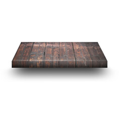 A flat wooden surface with a rustic appearance, suitable for various design or presentation purposes.
