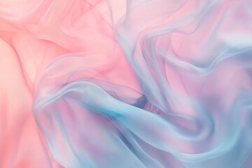 Obraz premium Soft pastel fabric with flowing translucent texture.