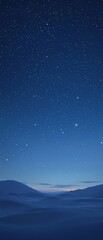 A serene night sky with a vast array of stars stretching across the horizon , space, universe, heavens, cosmos, galaxy