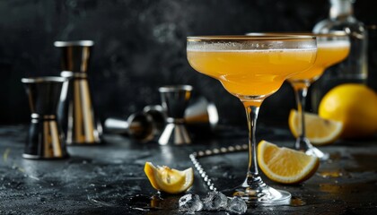 Two Sidecar Cocktails