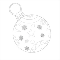 Christmas tree toy coloring pages