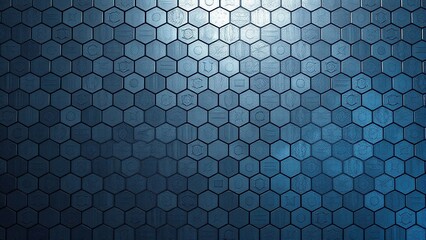 Hexagonal metal background with subtle gradient effect, futuristic, industrial design, modern
