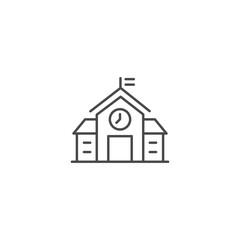 School icon template vector illustration